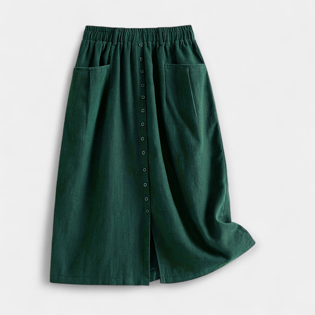 Midi szoknya vintage mintával – 4. kép