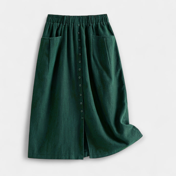 Midi szoknya vintage mintával – 4. kép