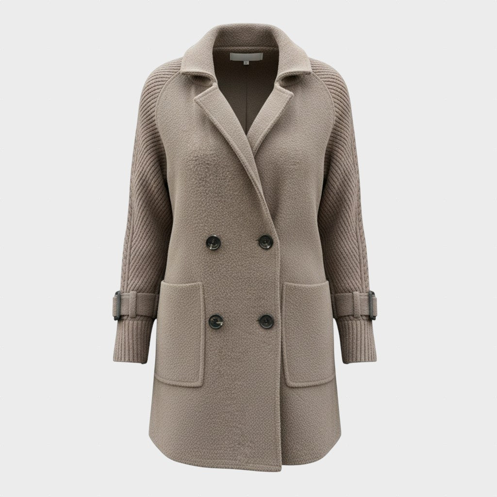 Prémium kabát dupla gombolással Rózsa – 2. kép