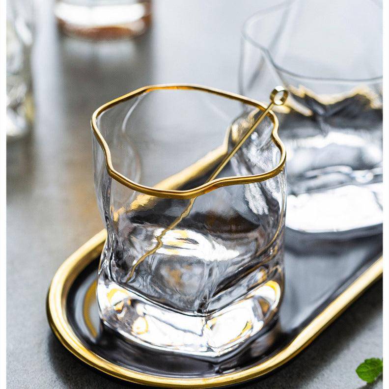 Japán Kristály Whiskey Pohár – Hoshi Gold – 7. kép